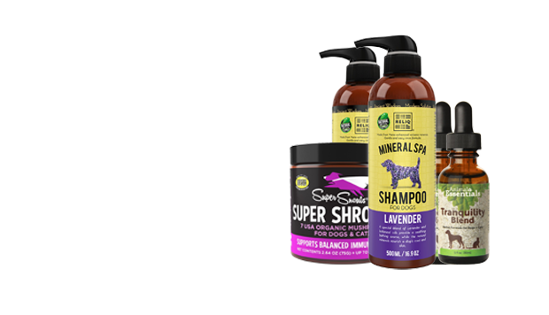 Natural pet grooming spa products